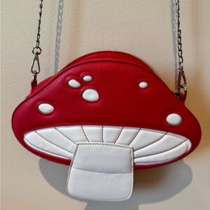 Red and White Mushroom-Shaped Women's Bag